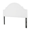 Catherine Upholstered King Headboard, Antique White Woven Antique White Foam Fabric