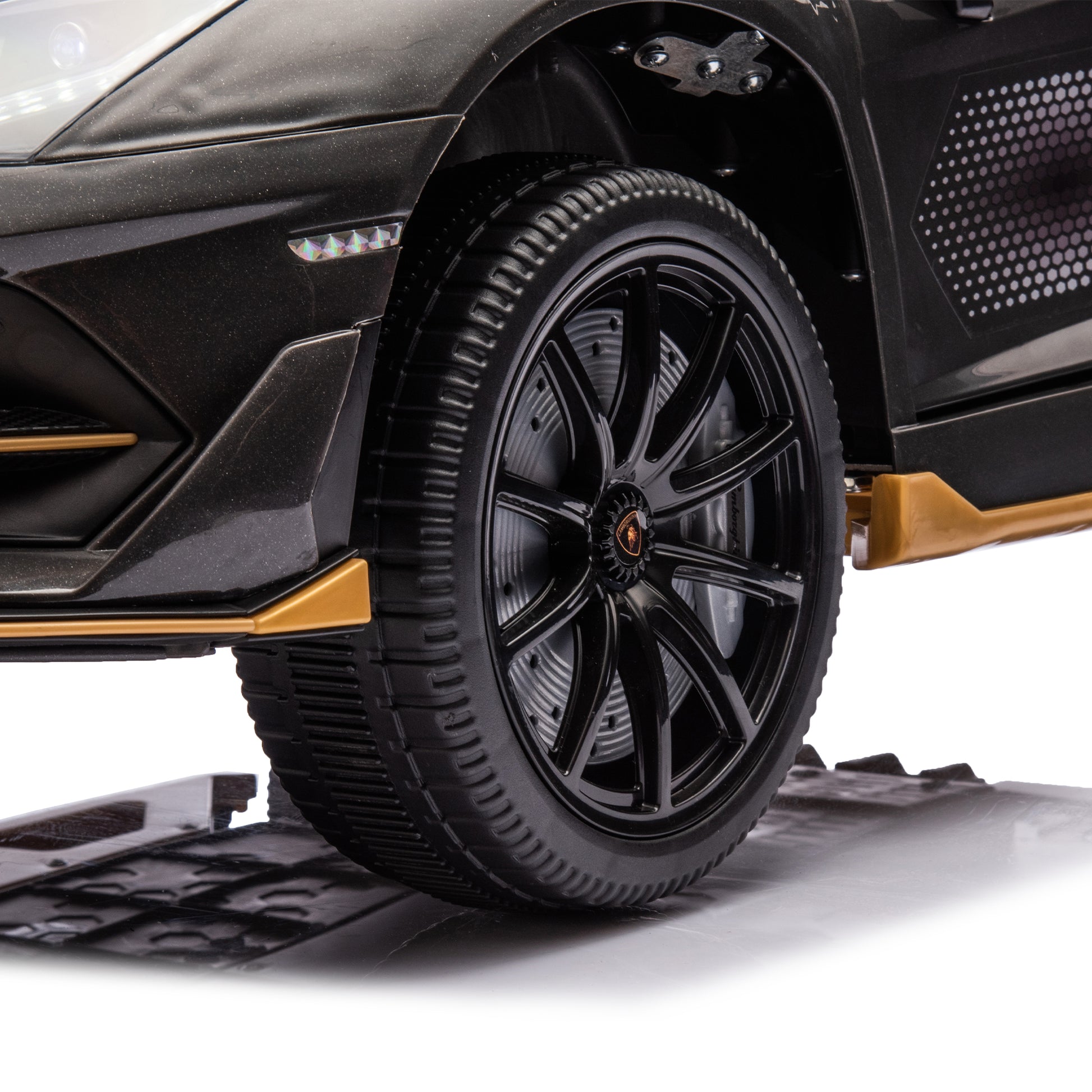 12V Kids Ride On Car W Parents Remote Control,Licensed Lamborghini Aventador Xago,Hydraulic Pressure Door,Slow Start,Early Education,Bluetooth,Adjustable Volume,Mp3,Usb,Led Lights For Kids Aged 2 4. Black 50 99 Lbs Polypropylene