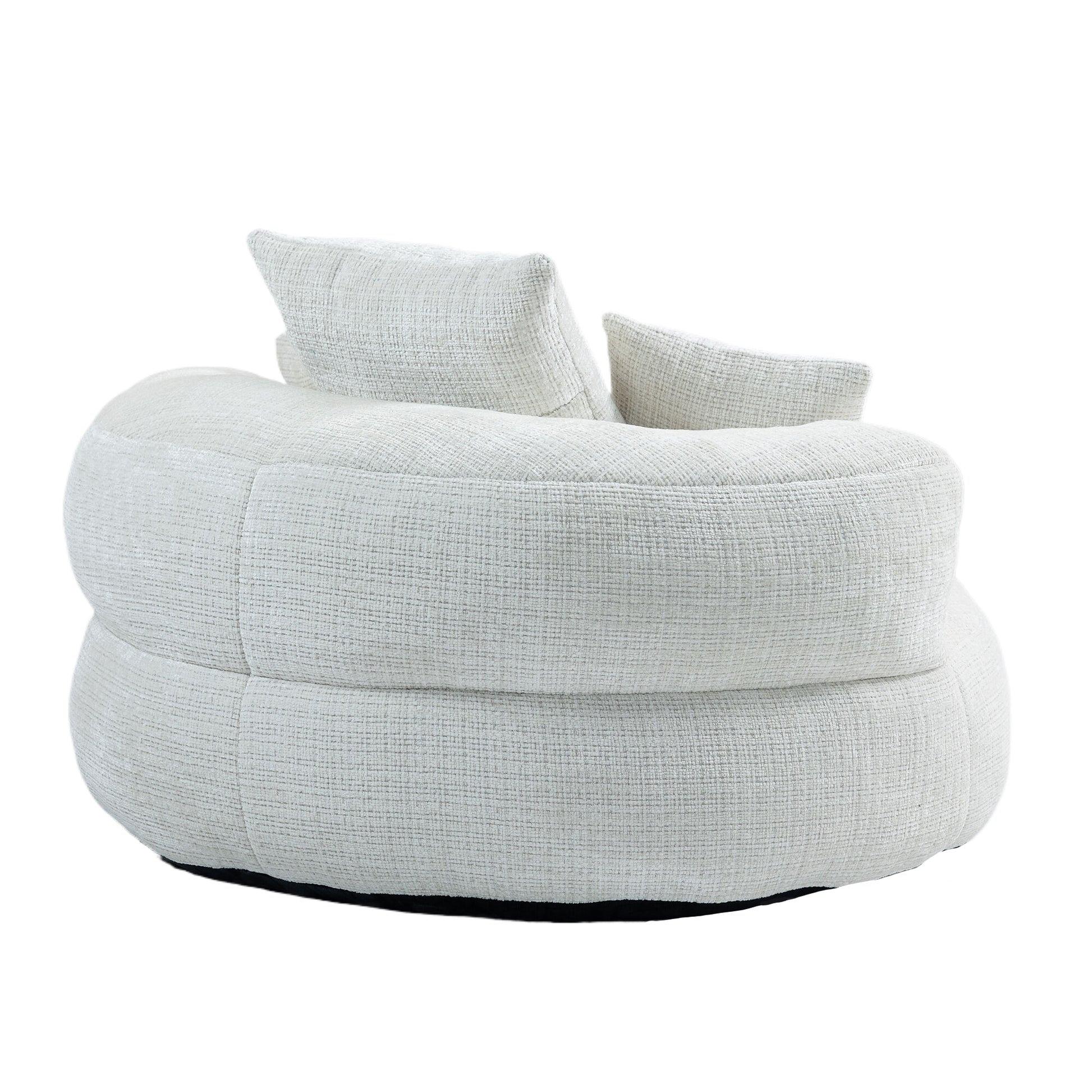 Coolmore Lazy Sofa Durable Comfort Lounger High Back Bean Bag Chair Couch With Three Pillows For Adults And Kids, Indoor & Outdoor, Single Gaming Sofa Chair For Bedroom,Office Beige Chenille Beige Foam Chenille 1 Seat