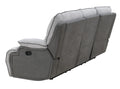 Cyprus Recliner Sofa Gray Gray Fabric 3 Seat