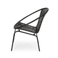 Java Chair Set Of 2 Black Pe Rattan Iron