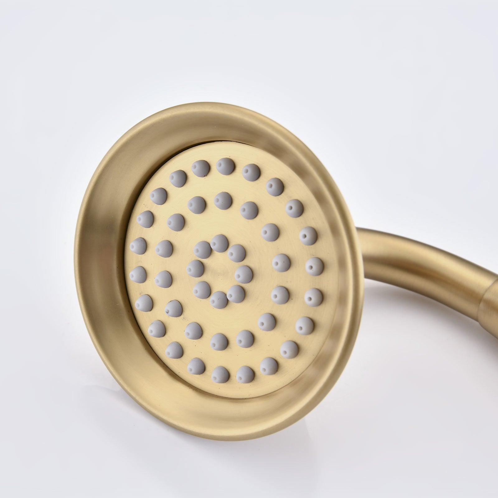 Brushed Gold Shower System With Handheld And 4 Body Sprays Brushed Gold Brass