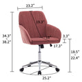 Ty Office Chair Rose Red Velvet