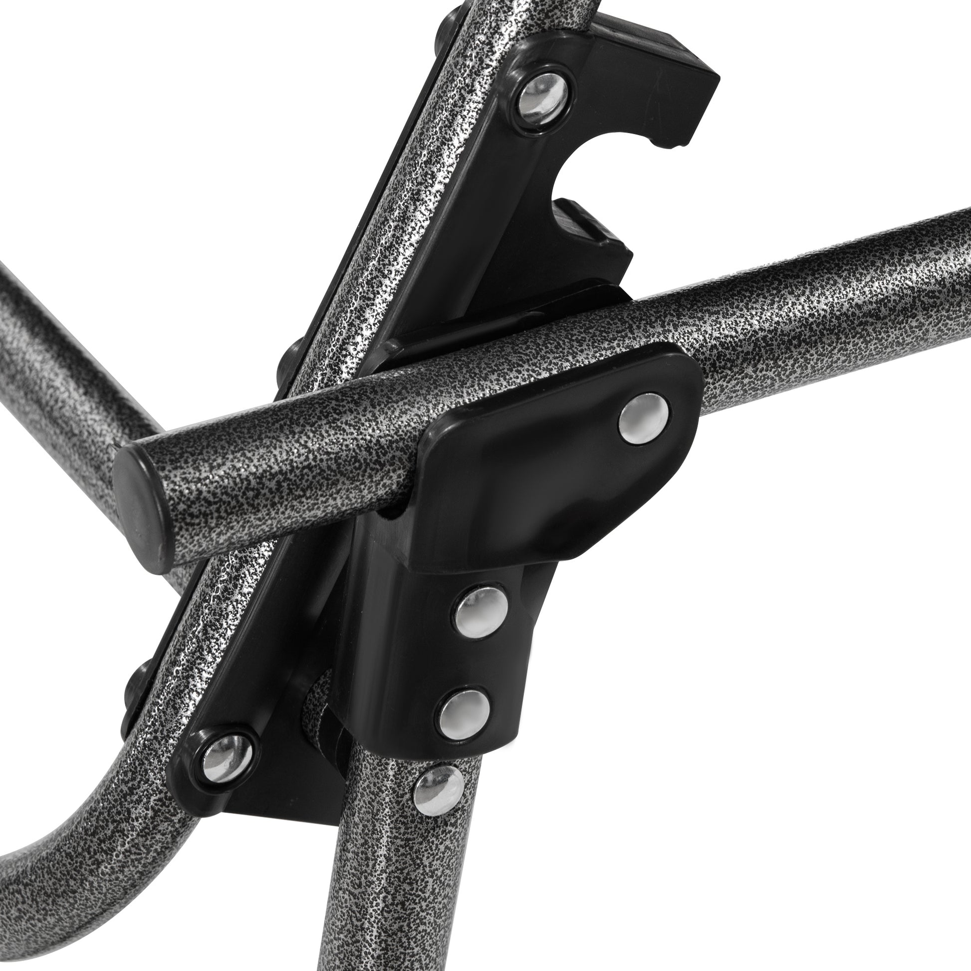 Outsunny Padded Folding Chaise Lounge Chair, Outdoor 6 Level Reclining Camping Tanning Chair With Headrest For Beach, Yard, Patio, Pool, Black Black Steel