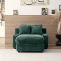 Modern Luxury Sofa Couch For Living Room Quality Corduroy Upholstery Sleeper Sofa Bed Daybed Green Green Corduroy 1 Seat