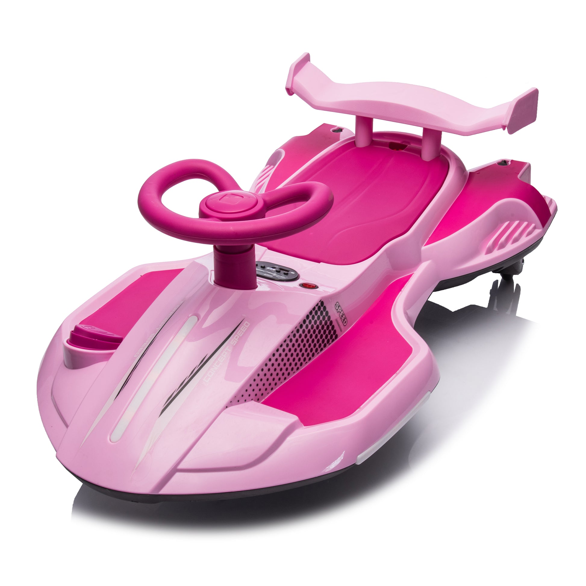 12V Kids Ride On Electric Toy,360 Degree Drift In Place,Spray Function,Front&Side Lights Design,Usb Mp3,Bluetooth,Music, 3.73 4.35 Mph,Easy Installation,Ultimate Cool Operation For Kids Aged 3 . Pink 100 149 Lbs Polypropylene