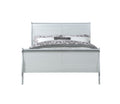 Platinum Twin Bed Box Spring Required Twin Gray Wood White Casual Sleigh Wood
