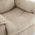 Tate Sand Microfiber Glider Recliner Sand Foam Microfiber