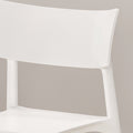 Plastic Dining Chair - White Polypropylene