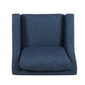 Club Chair Navy Blue Fabric 1 Seat