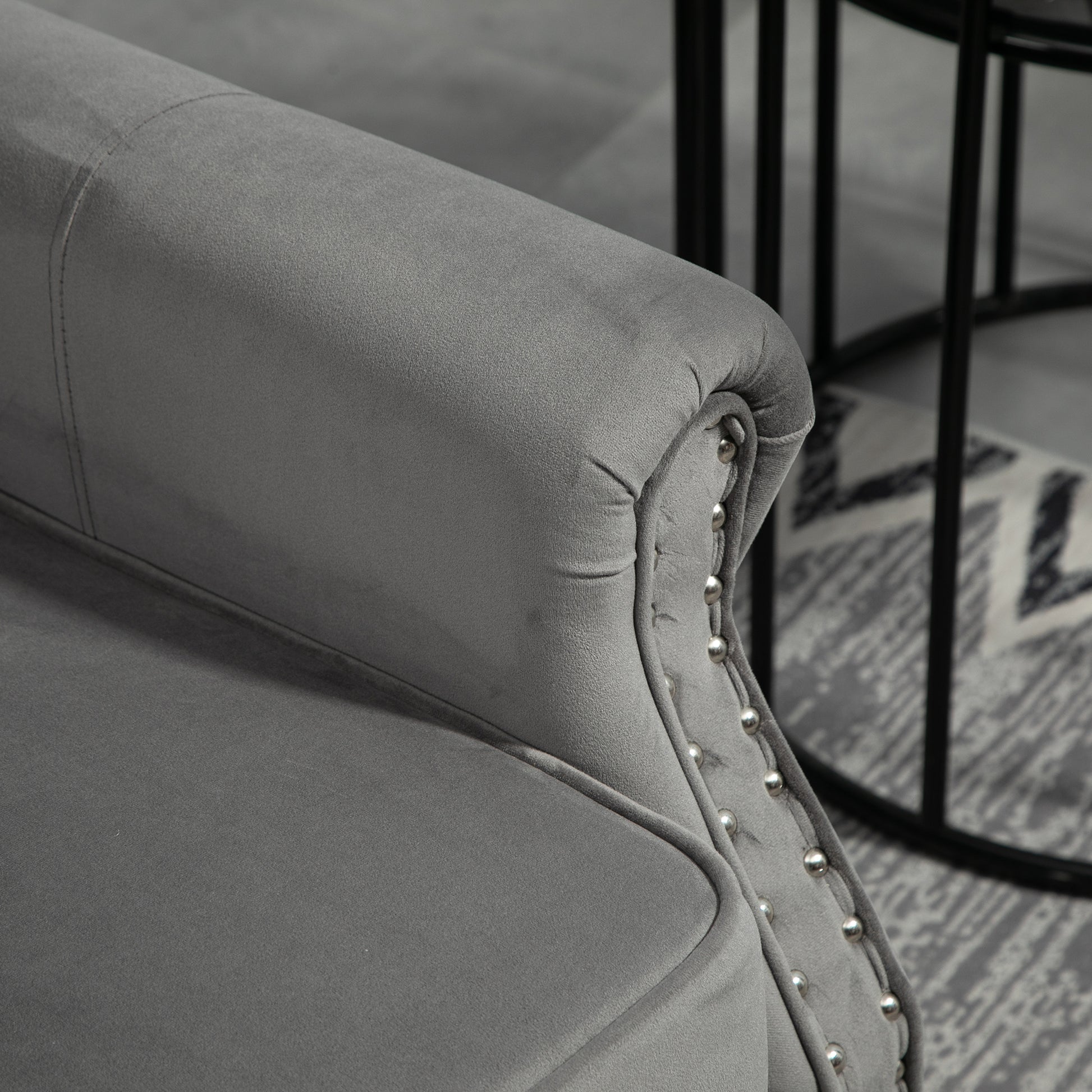 Coolmore Wood Frame Armchair, Modern Accent Chair Lounge Chair With Sturdy Wood Legs For Living Room Bedroom Dark Gray Dark Gray Foam Velvet