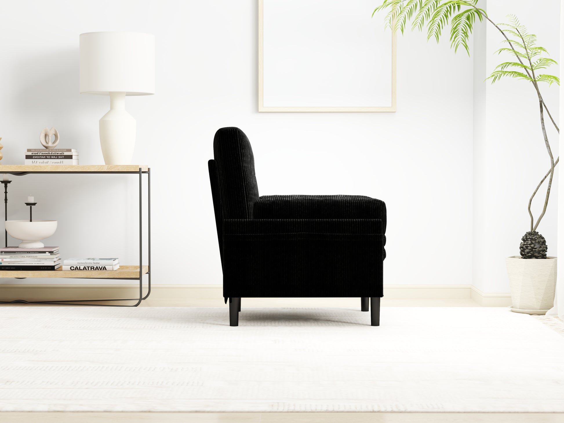 Black Multi Functional Adjustable Sofa, Convertible Lounge Chair And Guest Bed Black Velvet Metal Primary Living Space Medium Soft Loose Back Pillow Top Arms Foam Fabric Metal 1 Seat