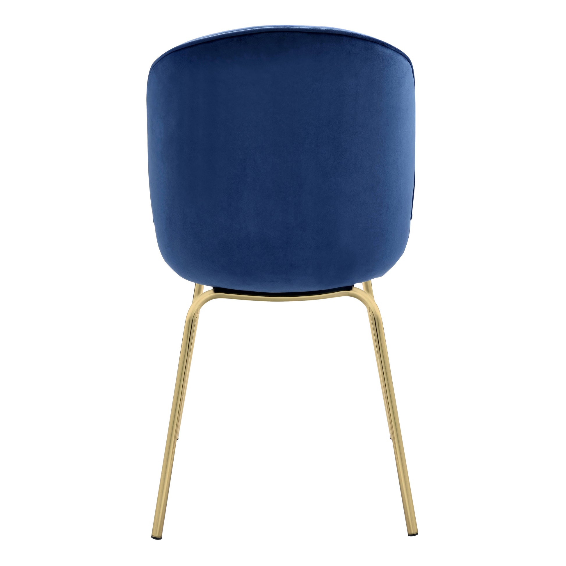 Blue And Gold Solid Back Side Chairs Set Of 2 Blue Gold Dining Room Set Of 2 Velvet