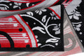 Jersey Area Rugs, Carpets For Livingroom, 5X7 Area Rugs ,1843 Black Red Rectangle 5&7 Black Red Contemporary Abstract Polypropylene