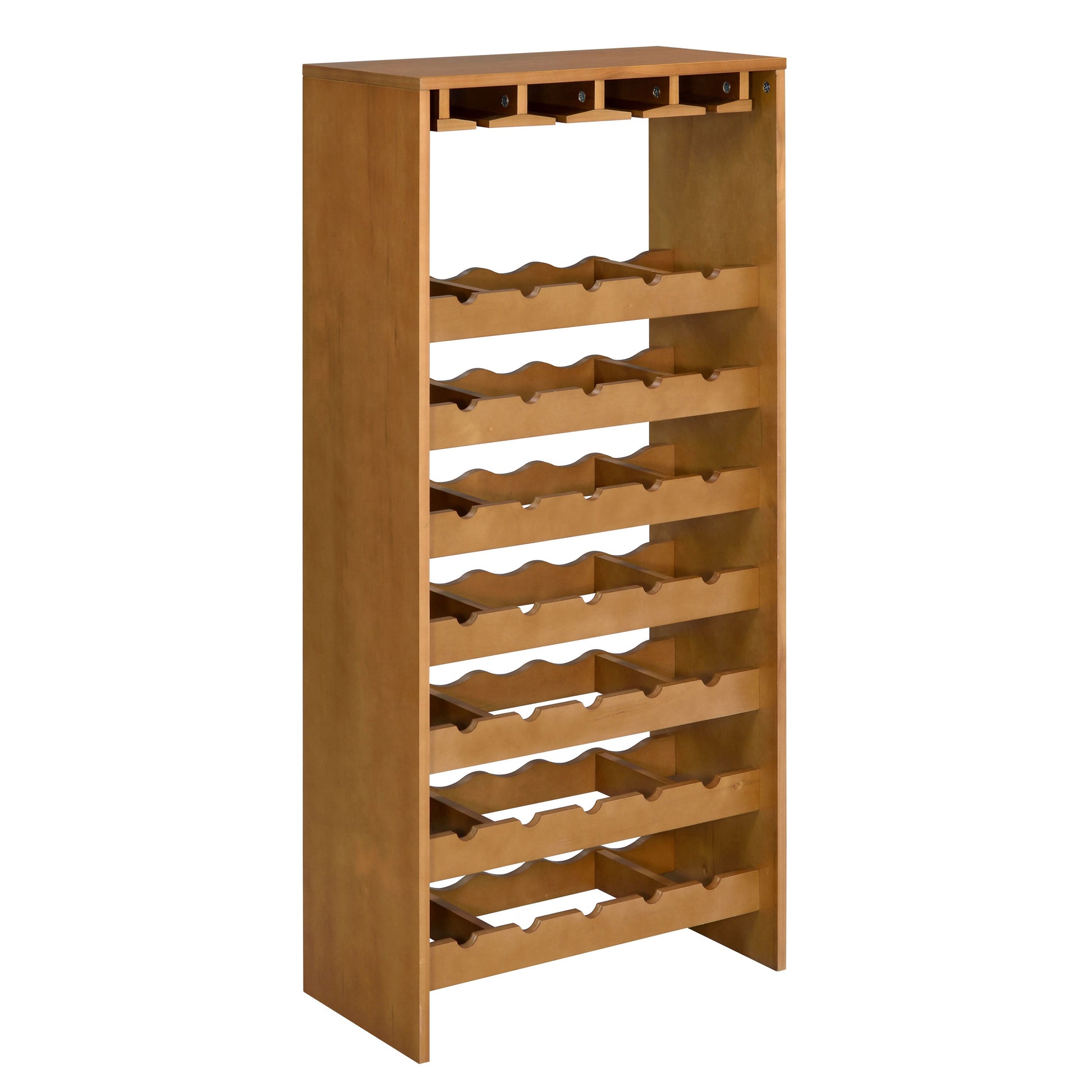 Oak 7 Tier Wine Rack Oak Kitchen Wood