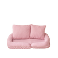 Triple Fold Down Sofa Bed,Pink Pink Metal Cotton Metal