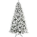 8Ft Pe Pvc Pine Mixed Christmas Tree With Colorful Warm Light 10 Function Led, Memory Wire & Easy Power Technology Green,White Polyethylene