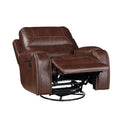 Keily 3 Piece Manual Reclining Living Room Set In Faux Leather Dark Brown Dark Brown Faux Leather