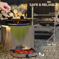 Outsunny 2 In 1 Smokeless Fire Pit, Bbq Grill, 25