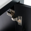 Viedo 20 Inch Modern Small Bathroom Vanity Cabinet With Ceramic Basin 20*15.5*33.3 Inches,Ample Storage,1 Soft Close Door Black Bathroom Solid Wood Mdf