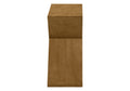 Accent Table, Side, End, Nightstand, Narrow, Small, Bedroom, Living Room, Lamp, Brown Veneer, Contemporary Taupe Mdf