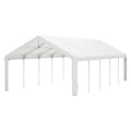 16X32Ft Party Tent Heavy Duty, Large Wedding Event Shelters With 3 Storage Bags & Removable Sidewalls, Outdoor Canopy Gazebo Commercial Tents For Parties Carport Camping Garden Patio White Metal