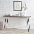 Console Table Grey Wood