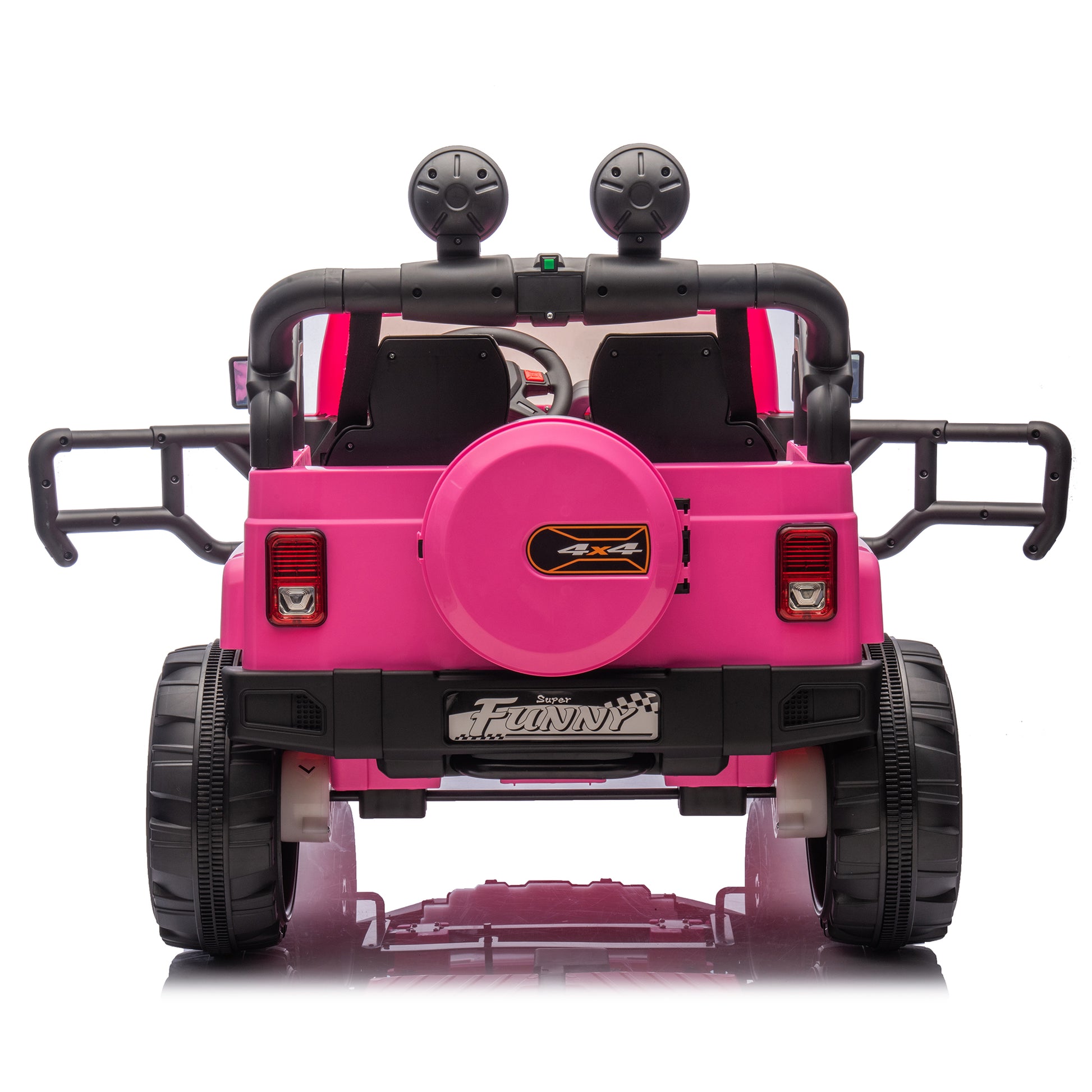 24V Kids Ride On Electric Car W Parents Control,Seat Width 19.09In,2Wd,Rear Suspension,Trunk Storage,Portable Pull Rod,Light&Searchlight,Bluetooth,Usb,Provide A Speed Of 2.5 4Mph For Kids Aged 3 8.