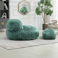 Coolmore Bean Bag Chair, Floor Sofa With Handle,Accent Sofa Chair With Ottoman For Gaming Reading Relaxing Mint Green Mint Green Plush