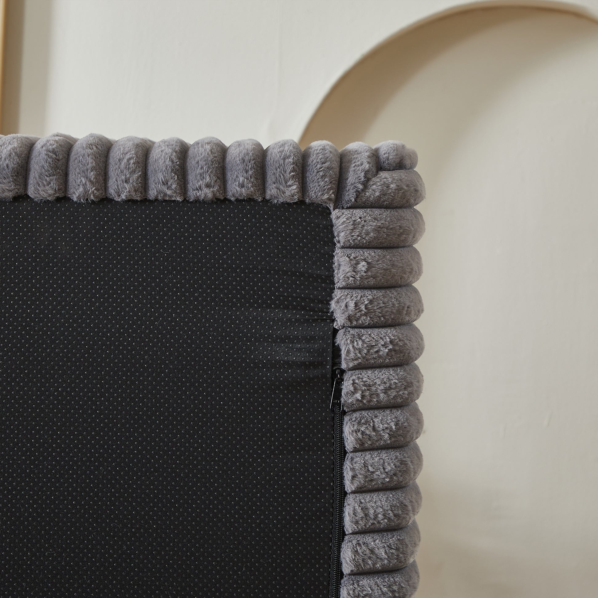 87" Oversized Sectional Lounge Chaise ,No Assembly Required,Cloud Plush Loveseat With Reclining Sofa Bed,Fluffy Modern Sleeper Chair For Indoor Living Room Bedroom Grey Corduroy 2 Seat