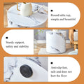 The Cylindrical Table With Its Patterned Design Can Be Easily Integrated Into A Variety Of Interior Styles, From Coffee Tables To Small Dining Tables, Workbenches Or Makeshift Writing Desks. White Mdf