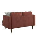 Jurie Red Loveseat Red Foam Engineered Wood