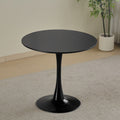 Round Dining Table Small Black Kitchen Table 31.5