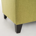 Juliana Storage Ottoman Green Fabric