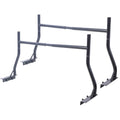 800Ibs Capacity Extendable Steel Pick Up Truck Ladder Rack Two Bar Set Black Black Steel