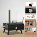 Outsunny Outdoor Pizza Oven With 12
