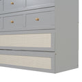 Full Size Murphy Bed With Large Drawers,Gray Full Gray Plywood
