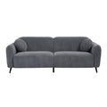 83.9''Upholstered Sofa For Living Room, Bedroom, And Apartments Grey Polyester 2 Seat