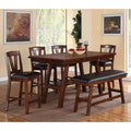 Dining Chairs With Black Faux Leather Seat, Walnut Set Of 2 Solid Walnut Dining Room Rectangular Set Of 2 Rubber Wood