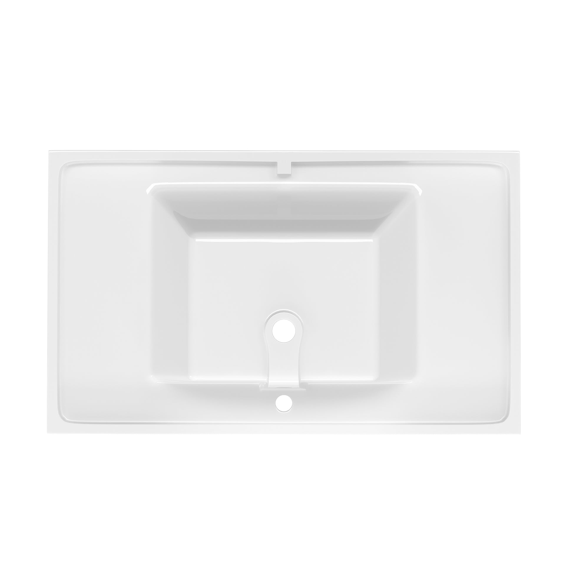 36 Inch Vanity Top Bathroom Sink Fit To 36" Cabinets In Glossy White White Bathroom Luxury,Modern Solid Surface Solid Surface