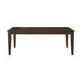 Dark Brown Finish 1Pc Dining Table With Separate Extension Leaf Classic Look Dining Wooden Furniture Dark Brown Seats 6 Dining Room Rectangular Wood