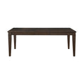 Dark Brown Finish 1pc Dining Table with Separate dark brown-seats 6-dining room-rectangular-wood