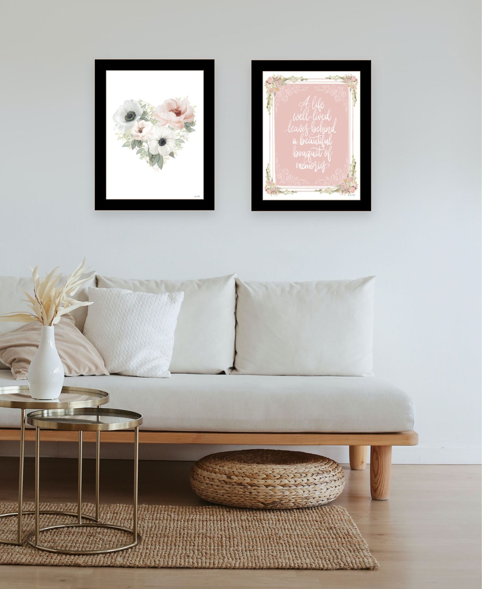 "A Life Well Lived Makes You Smile At The Memories " Framed Wall Art For Living Room, Wall Art Print For Home Decor, Bedroom Wall Art By House Fenway Multicolor Wood Paper