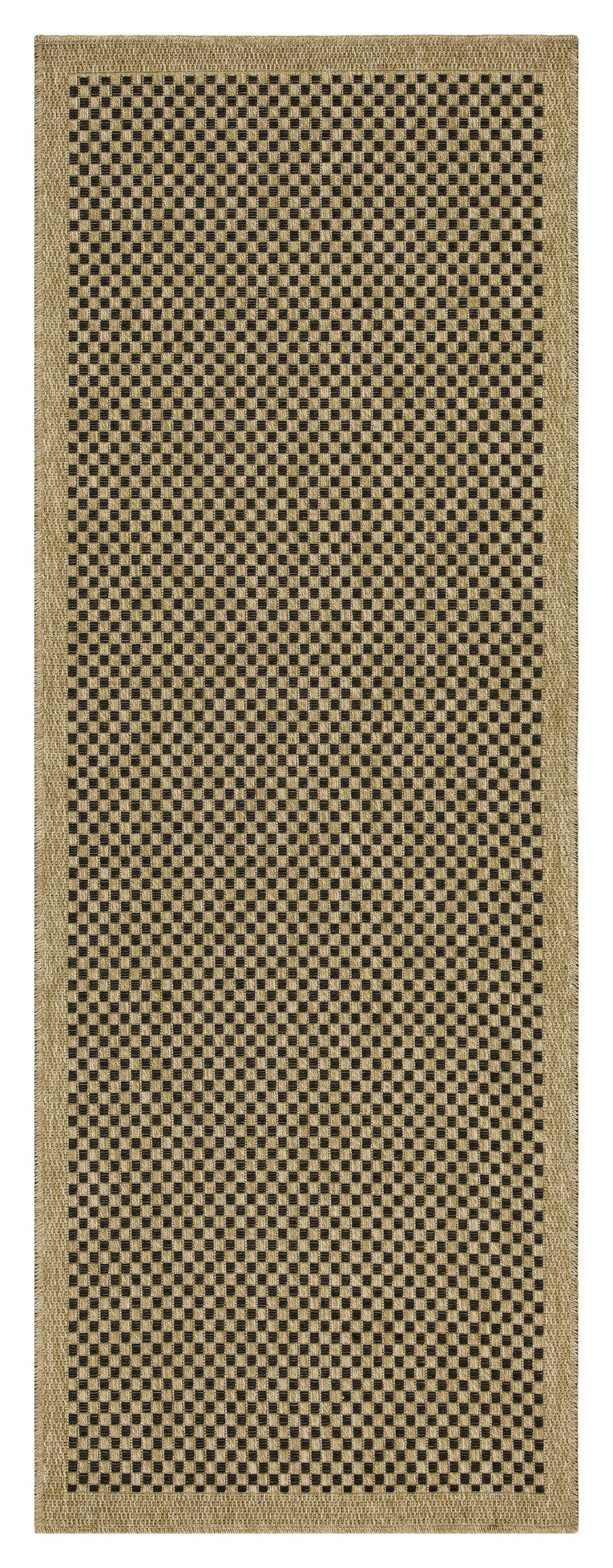 Earth Gc Ntl1003 Jute Black 7 Ft. 10 In. X 10 Ft. 3 In. Indoor Outdoor Area Rug Natural Black Polyester Polypropylene