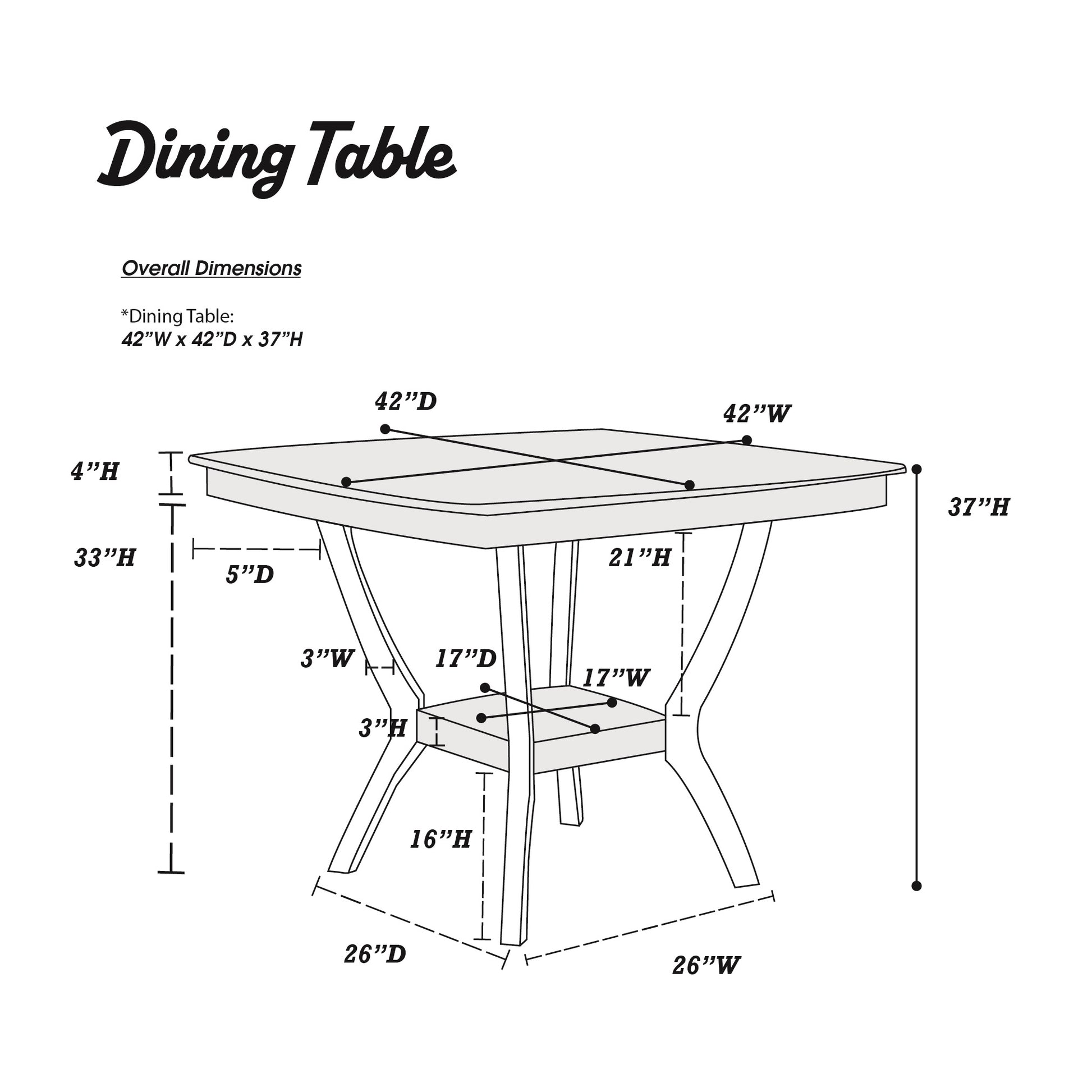 Dining Table Counter Height Dining Table 1Pc Table W Shelve Solidwood Espresso Finish Dining Room Furniture Espresso Dining Room Classic,Contemporary,Modern,Transitional Rubberwood Square Kitchen & Dining Tables Square Solid Wood