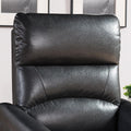 1Pc Contemporary Faux Leather Upholstered Rail Power Reclining Lift Living Room Gaming Chair Charcoal Charcoal Faux Leather Metal Primary Living Space Cushion Back Contemporary,Modern Foam Faux Leather