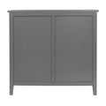 3 Drawer Cabinet,Natural Rattan,American Furniture,Suitable For Bedroom, Living Room, Study Gray Mdf