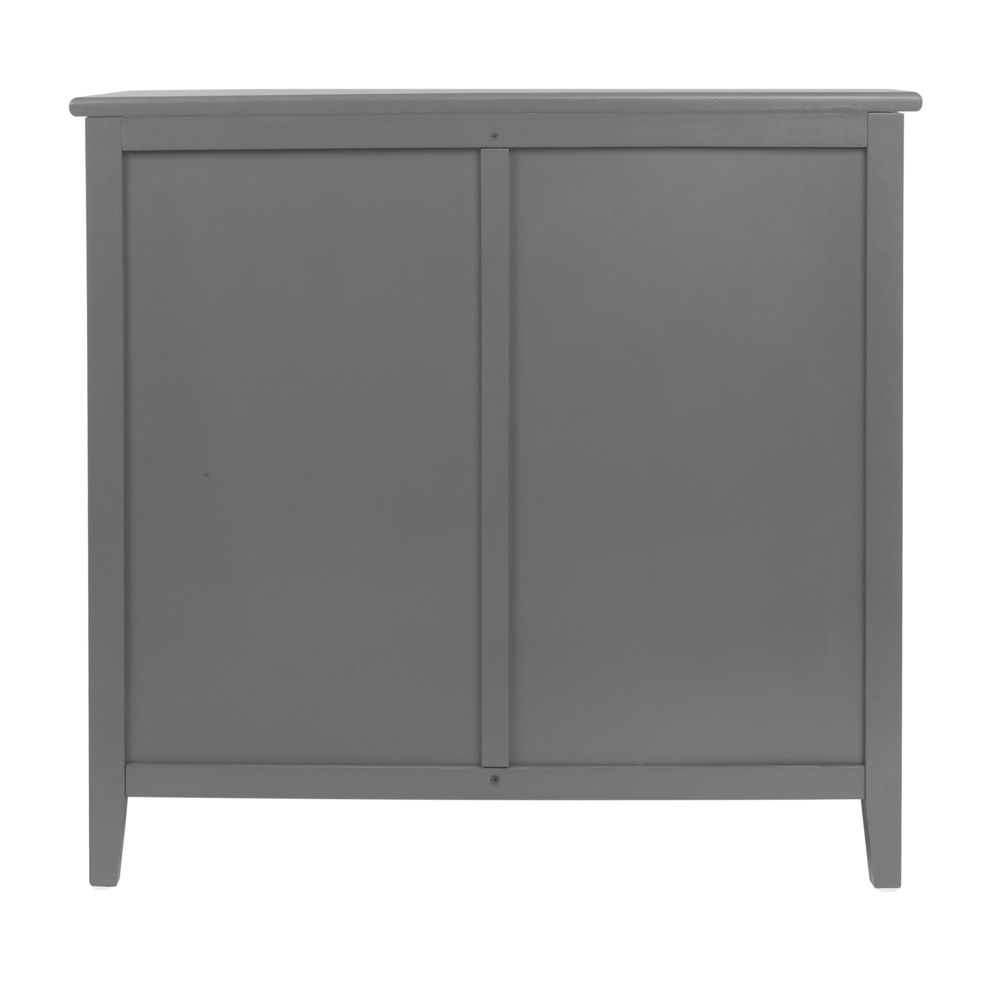 3 Drawer Cabinet,Natural Rattan,American Furniture,Suitable For Bedroom, Living Room, Study Gray Mdf