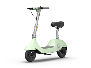 Electric Scooter With Foldable Seat W 35 Miles Operating Range & 15.5Mph Max Speed Green Green Aluminum