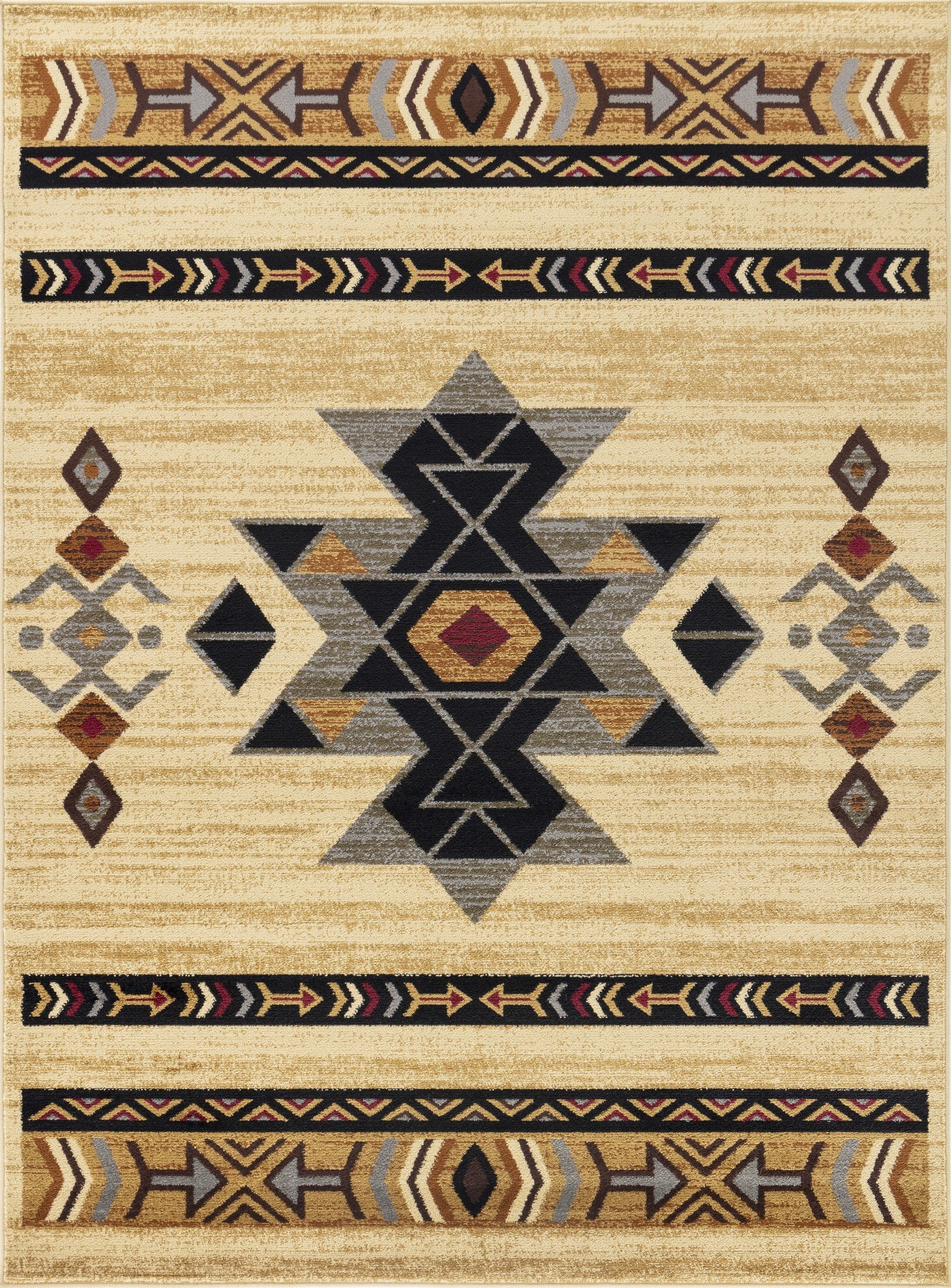 Tribes Gc Yls4006 Cream 2 Ft. X 3 Ft. Southwest Area Rug Cream Polypropylene